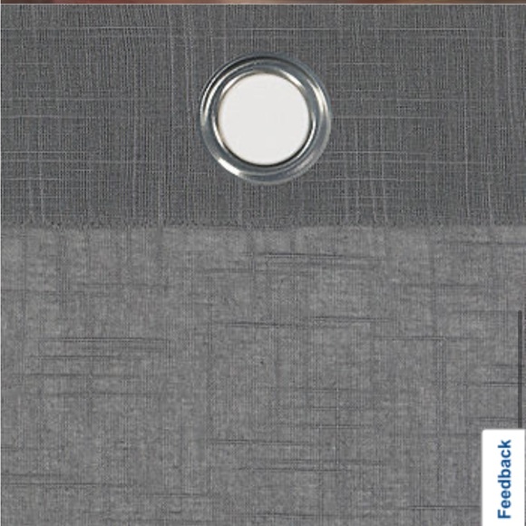 FIELDCREST Devin Solid Cotton Chambray 100% Blackout Grommet Curtain One Panel - Picture 2 of 4